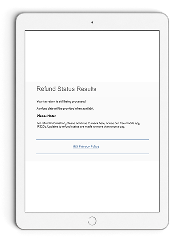 Is your tax refund stuck in still processing?