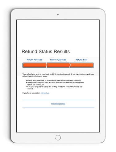 95% of our clients' refunds released!